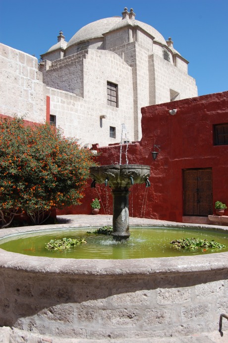 The fountain within the Monastery of Santa Catalina. -  Arequipa, Peru